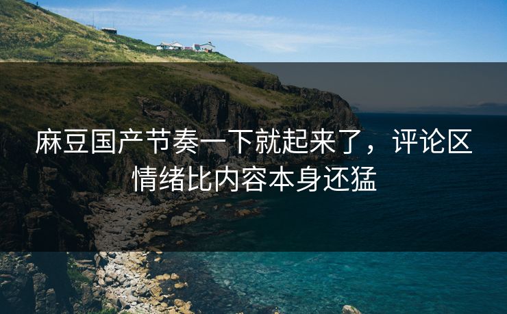麻豆国产节奏一下就起来了，评论区情绪比内容本身还猛  第1张