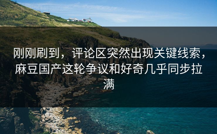 刚刚刷到，评论区突然出现关键线索，麻豆国产这轮争议和好奇几乎同步拉满  第1张