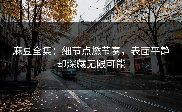 麻豆全集：细节点燃节奏，表面平静却深藏无限可能